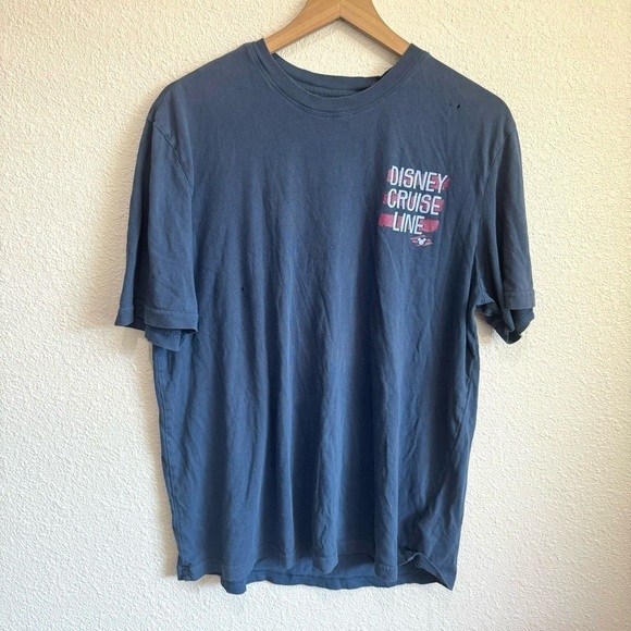 Disney Cruise Line Women's Large Donald Duck Shape up Graphic T-shirt Boho Blue - Picture 8 of 11